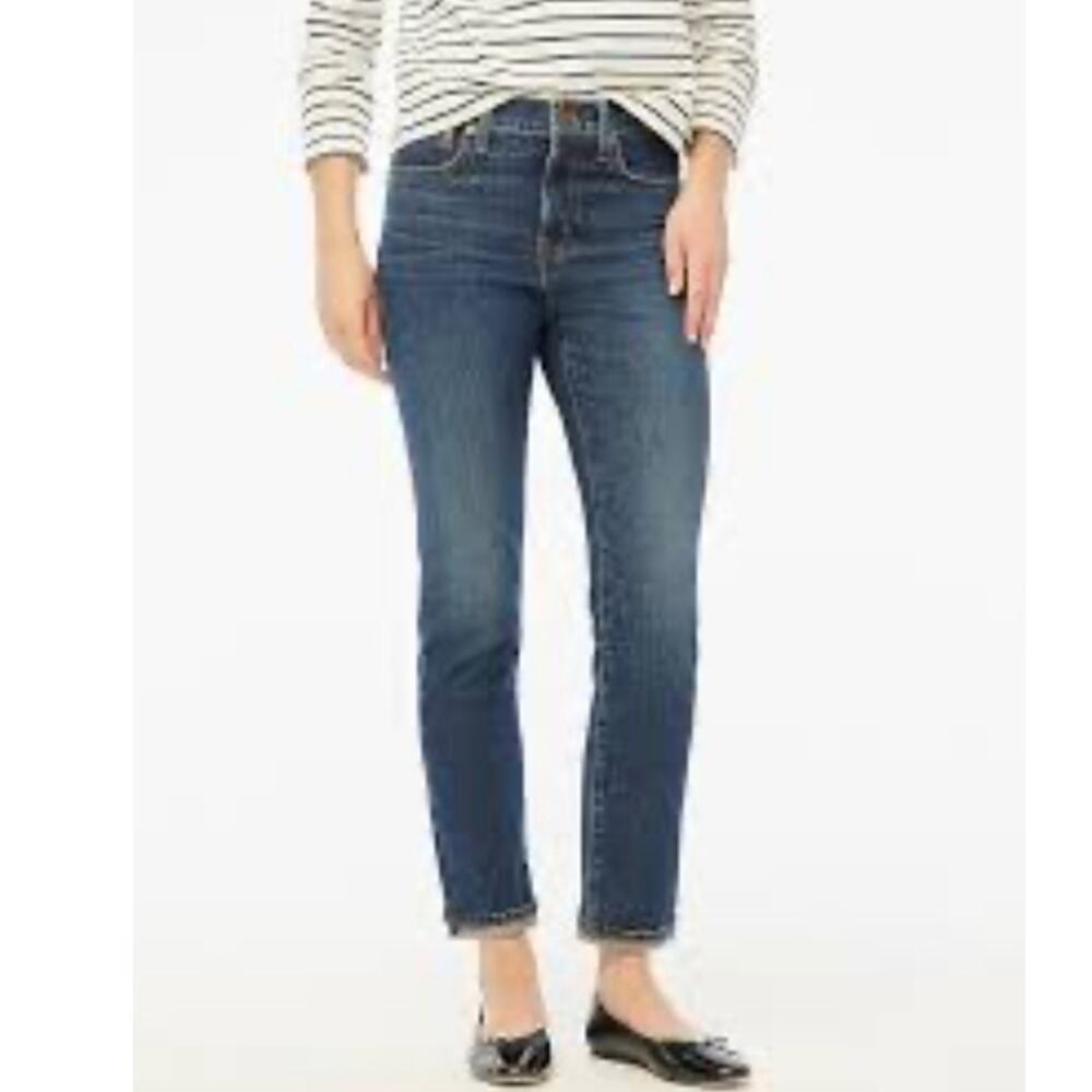 J. Crew Slim‎ Boyfriend Jean in All-Day Stretch Medium Wash CB361 Size 27